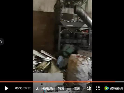 易拉罐壓扁機重慶客戶回訪展示